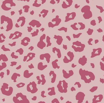 Flanel - Leopard roze