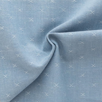 Katoen - Cross woven porcelain