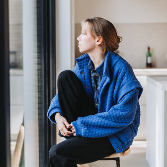 Matelasse piqu&eacute; - Playtime surf the web blue