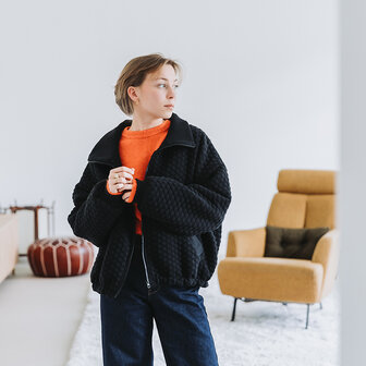 Matelasse piqu&eacute; - Playtime black