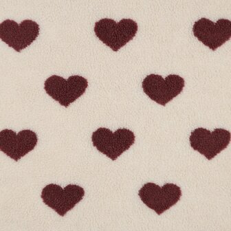 Teddy - Harten bordeaux