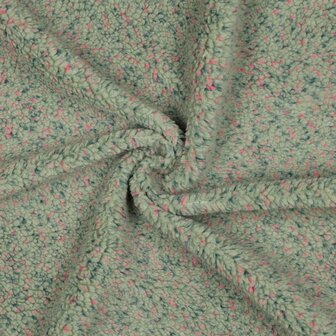 Teddy - Spikkel groen roze