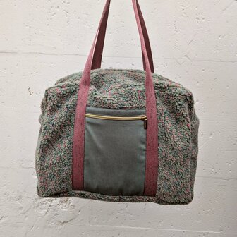 Stoffenpakket - Voyage teddy gespikkeld medium