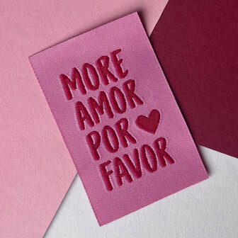 Label - More amor por favor (5 stuks)