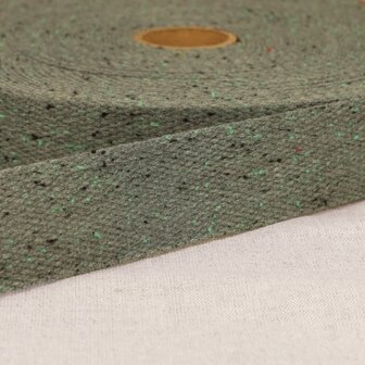 Tassenband 30mm - Spikkel kaki 53