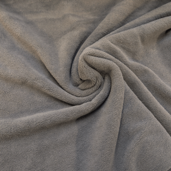 Bamboobadstof velvet - Grijs 00