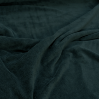 Bamboobadstof velvet - Donkerpetrol 85