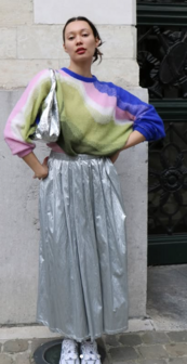 Vegan leder ultradun - Zilver fi