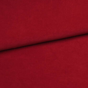 Coupon 90/Fluweel - Autumn bordeaux