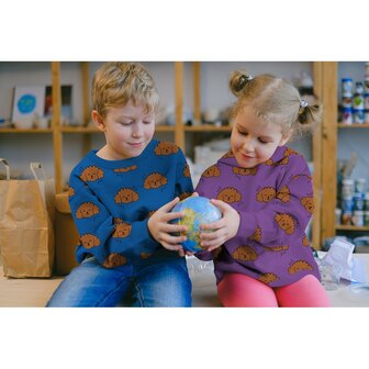 coupon 80 /Sweater - Puppy head op paars