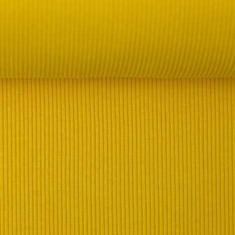 Boordstof fijne ribbel - geel 312