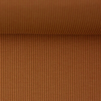 Boordstof fijne ribbel - camel 315