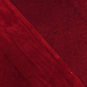 Bamboobadstof velvet - Bordeaux