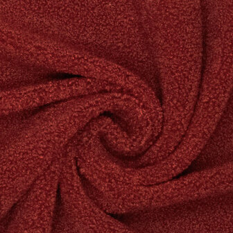 coupon 75/ Teddy - Donkerrood 345