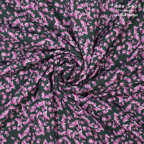 Viscose fibremood - Herfstdans olijf roze