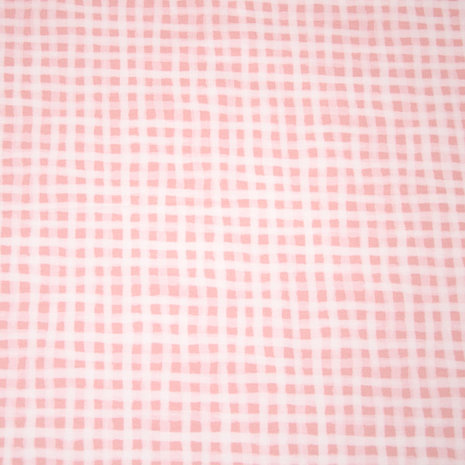 Jersey - Vichy roze 7 mm