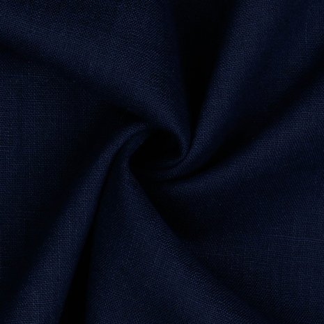 Linnen washed - Marineblauw 4