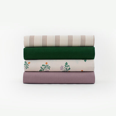 Linnen viscose - Playtime Toadstool purple