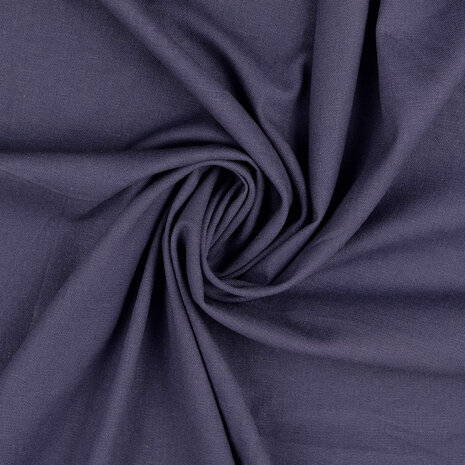 Linnen viscose stretch - Marineblauw