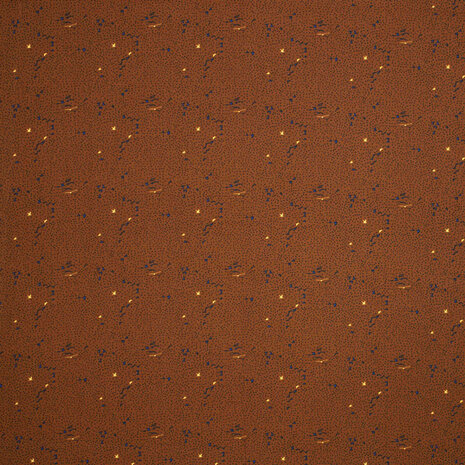 Viscose - Birds and spots on camel fibremood