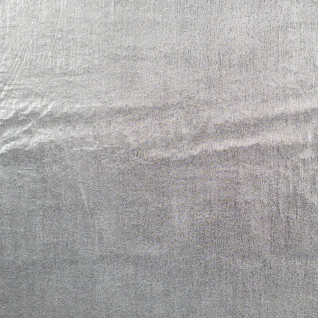 Polyester foil - Creased zilver