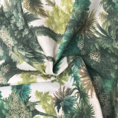 Canvas -  Digitale tropische palm groen