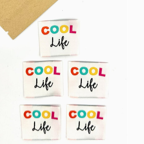 Label - Cool life (5 stuks)