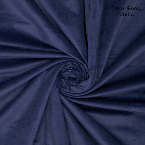 Ribfluweel stretch - Wisteria blauw fibremood