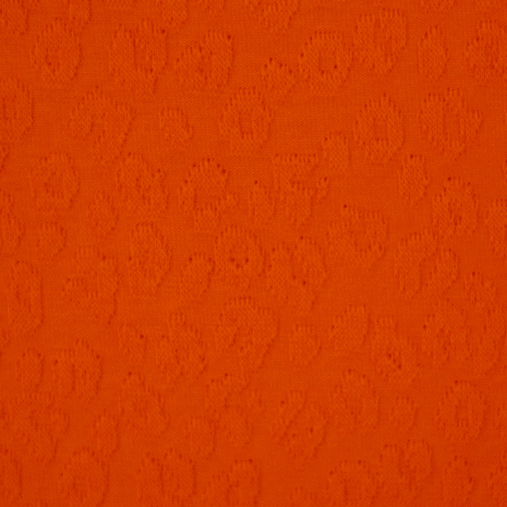 Jersey - Jacquard leopard feloranje