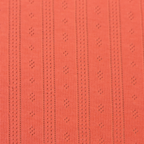 Tricot - Pointoille streep oranje