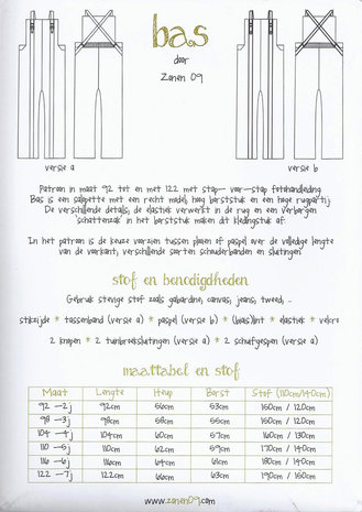 Zonen 09 Bas - salopet (2-9j)