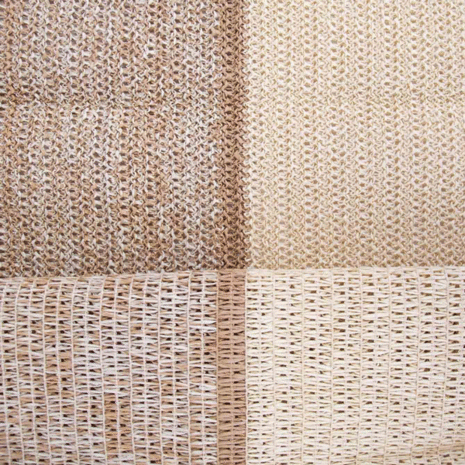 Raffia - Beige bruine streep