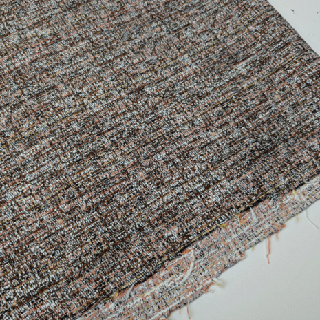 Coupon 200 - Jacquard Bruin zalmroze FI