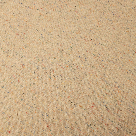 Coupon 300 - Wol beige met multicolor spot FI