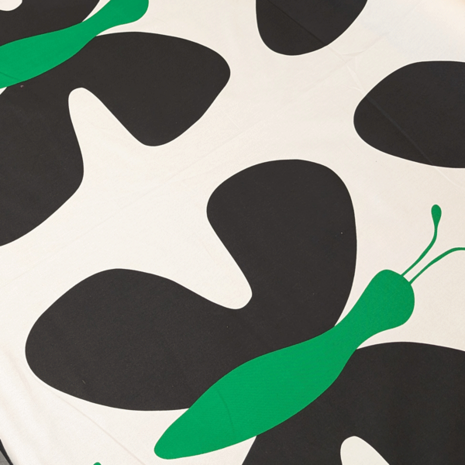 Deco stof - Groene vlinder xl