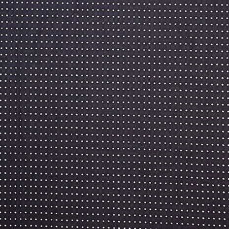 Coupon 140 / Broderie fibremood - Zwart geperforeerd