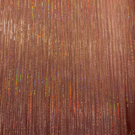 Coupon 110 / Pailletten - Glitter zachtroestoranje