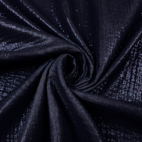 coupon 145/Tetradoek - Donkerblauw met blauwe glitter
