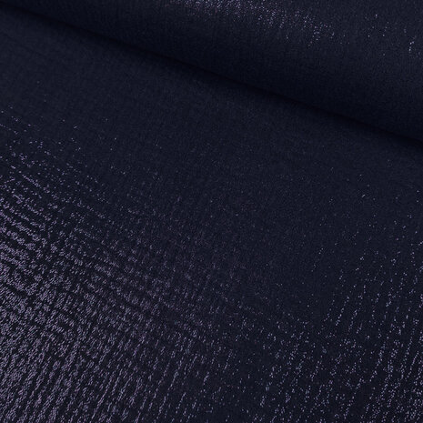 coupon 145/Tetradoek - Donkerblauw met blauwe glitter