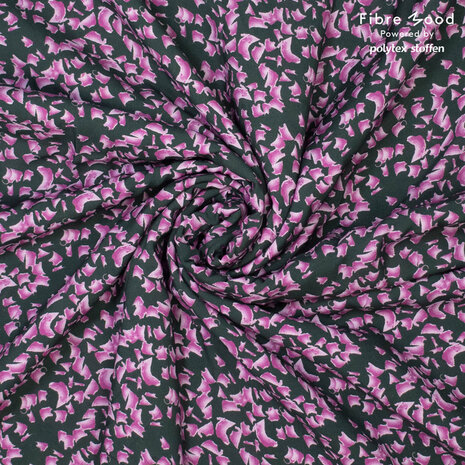coupon 170 /Viscose fibremood - Herfstdans olijf roze