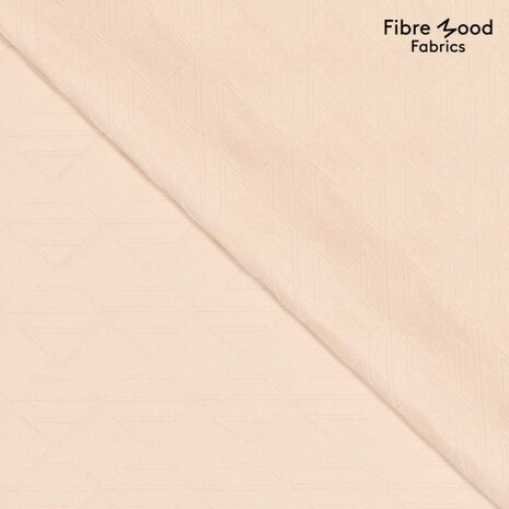 coupon 90 /Polyester - Pied de coq doorstikt ecru fibremood