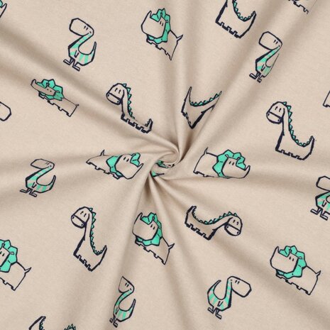 Flanel - Dino beige