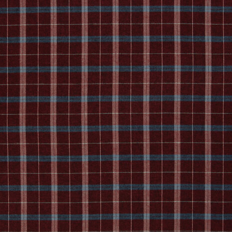 Flanel - Wood check bordeaux