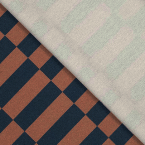 Canvas  - rectangle roest marine