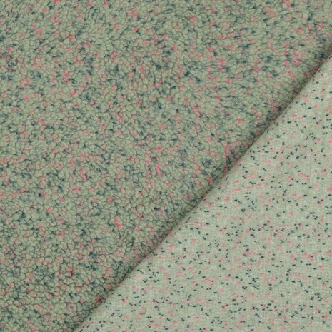 Teddy - Spikkel groen roze
