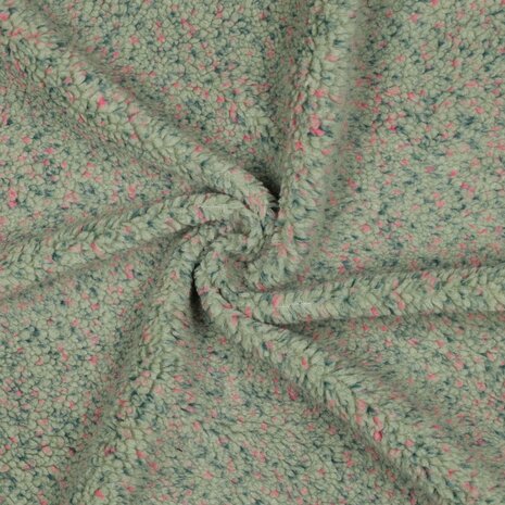 Teddy - Spikkel groen roze
