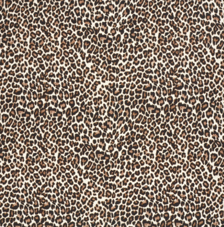 French terry - Leopard beige tint