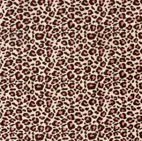 Nicky velours - Luipaard beige