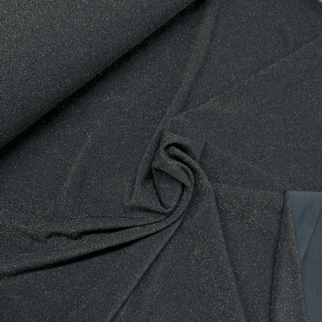 Coupon 200 - Glitterjersey - Honduras donkerpetrol fi