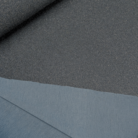 Coupon 200 - Glitterjersey - Honduras donkerpetrol fi